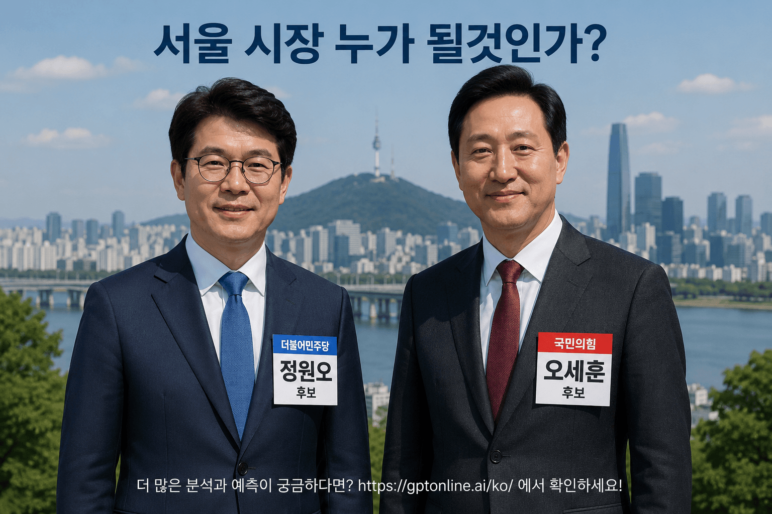 한국 서울 시장 누가 선마할까?