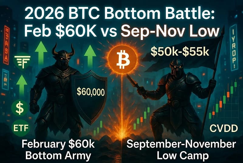 최근 Bitcoin의 가장 중요한 화두 2026년 2월 저점 VS 2026년 9-11월 저점