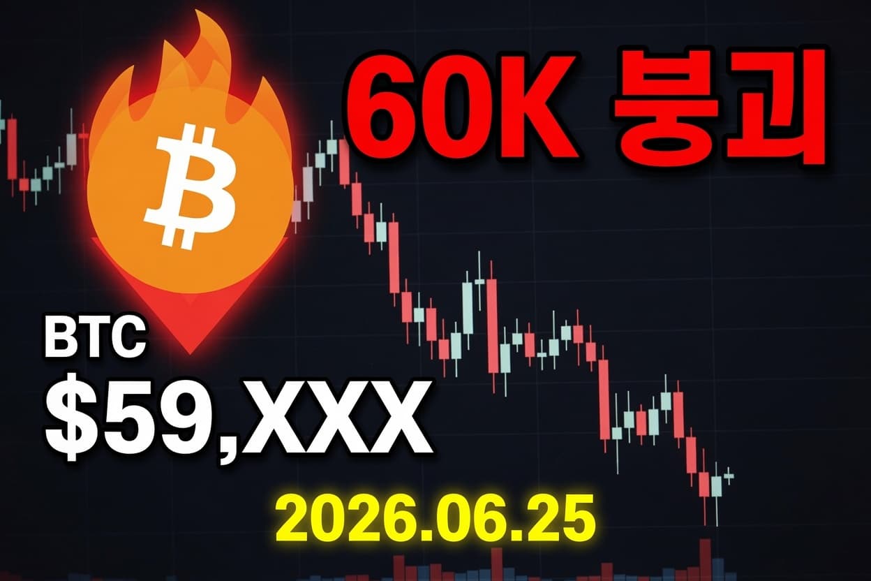 비트코인 6만 달러 붕괴